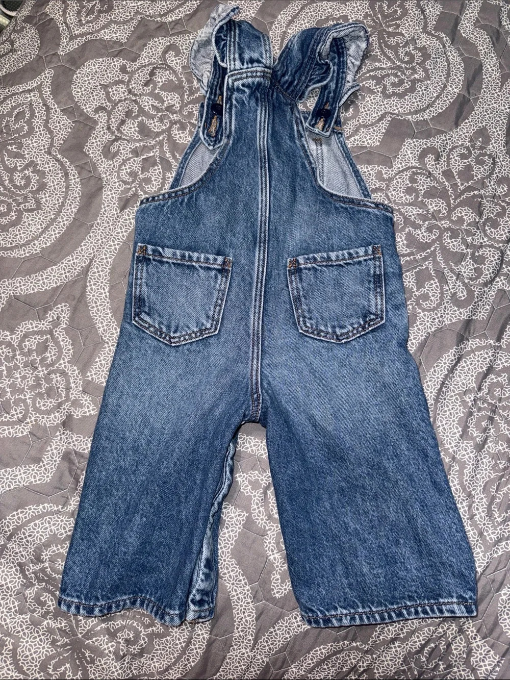 GAP Kids Denim Overalls in Medium Blue
